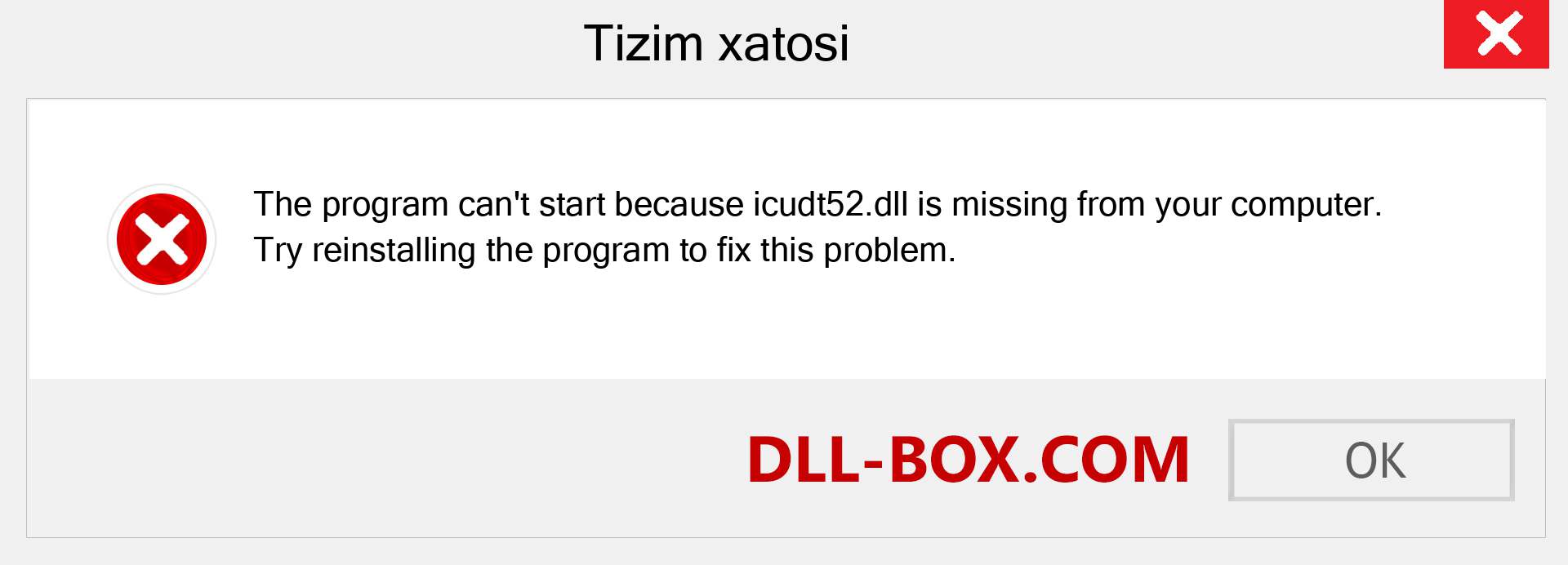 icudt52.dll fayli yo'qolganmi?. Windows 7, 8, 10 uchun yuklab olish - Windowsda icudt52 dll etishmayotgan xatoni tuzating, rasmlar, rasmlar